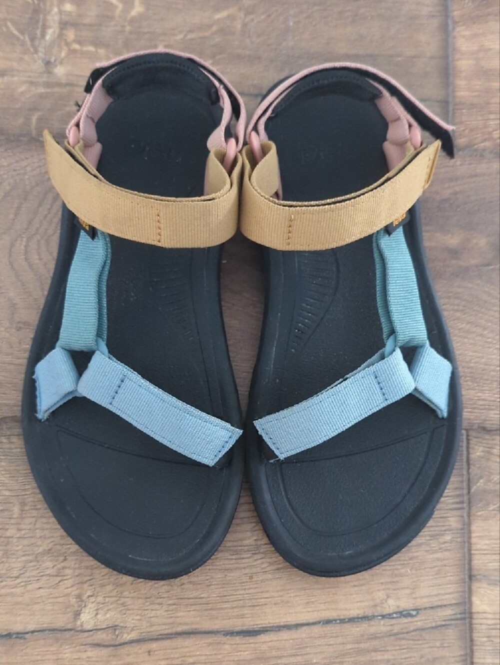 Teva Colorblock Strap Sandals - Black, Blue, Green, Pink, Tan - Picture 3 of 8
